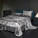 Grey Flowers Digital Printing Duvet Set – Elegant Floral Bedding Design - myhomestore.com.pk
