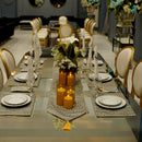 Grey Geometric Table Placemat Set - myhomestore.com.pk