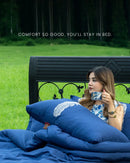 Feather Embroidered Comforter/ Duvet