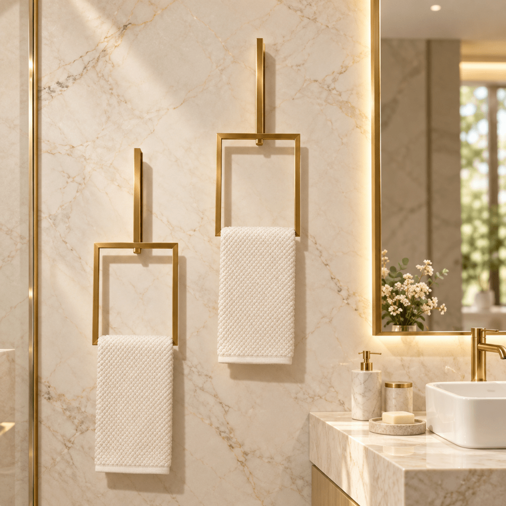Hand Towel Hanger Ring (recangle) - myhomestore.com.pk