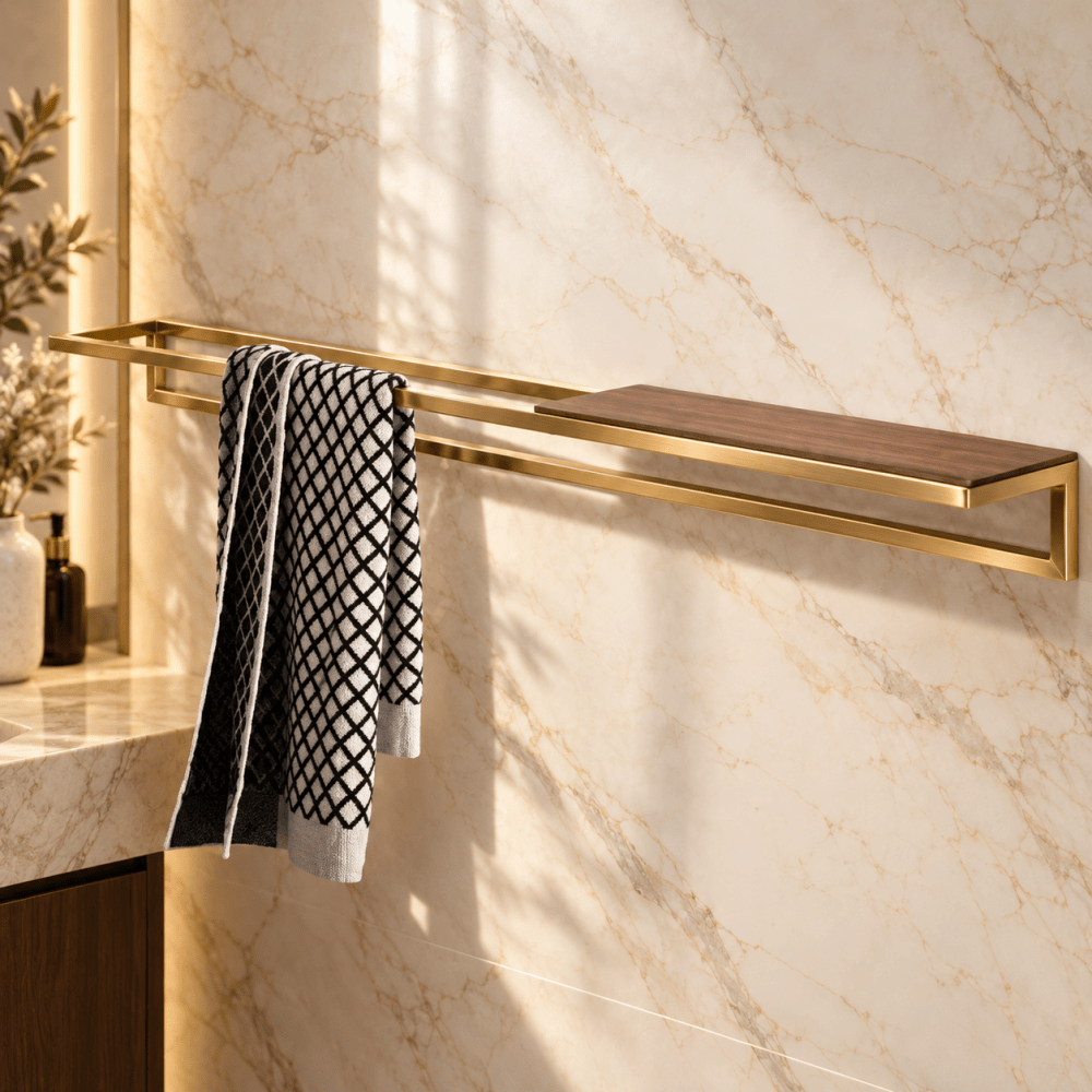 Hand towel holder and Shelf - myhomestore.com.pk