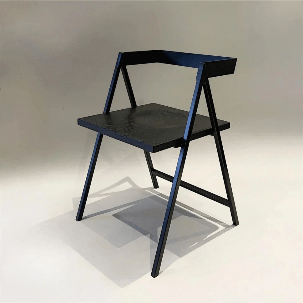 Handcrafted MDF and Metal Frame Dining Chair - myhomestore.com.pk
