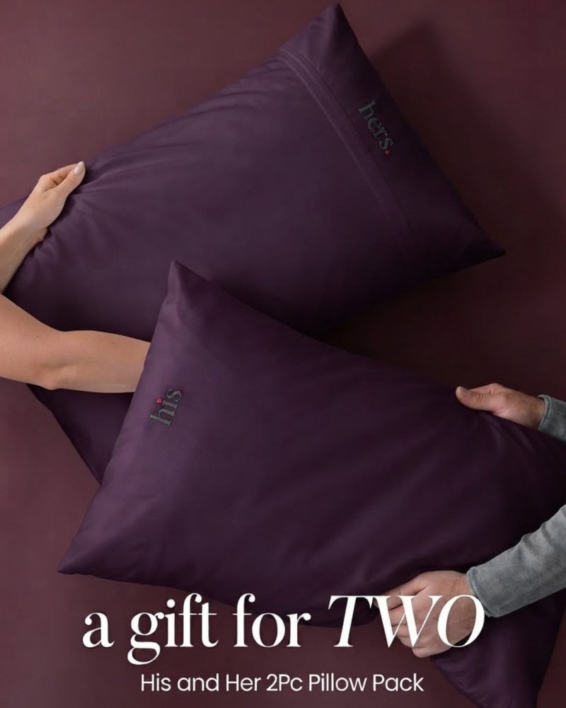 His & Her Embroidered Pillow Covers - myhomestore.com.pk