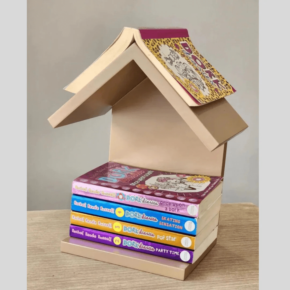 Hut - Shape Table Top Book Storage - myhomestore.com.pk