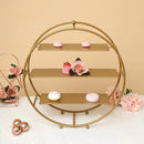 3 Tier Gold Cupcake Stand - myhomestore.com.pk