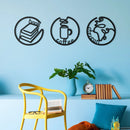 Book and Coffee Metal Wall Decor - myhomestore.com.pk