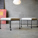 Iron & Leather Stool - myhomestore.com.pk