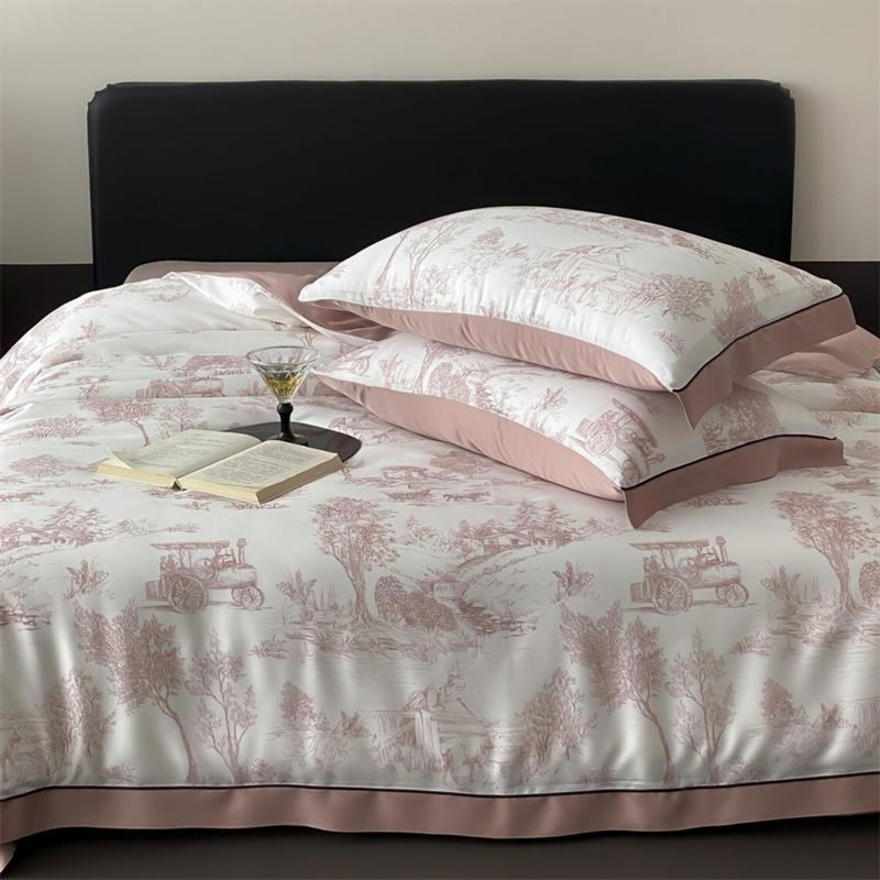 Flourish Printed Bedding Duvet Set