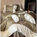 French-style Rose Digital Print Duvet Set