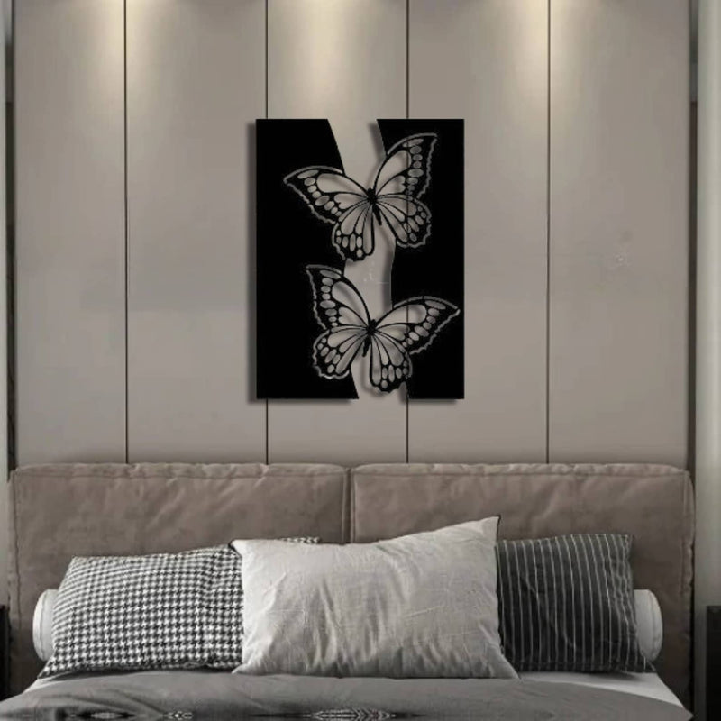 Abstract Butterfly Metal Wall Decor