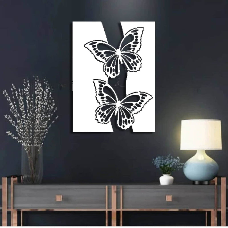 Abstract Butterfly Metal Wall Decor