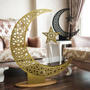 Crescent & Star Metal Islamic Home Decoration - myhomestore.com.pk