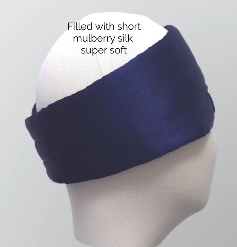 Deluxe Satin Sleep Mask with Nose Bridge Fit