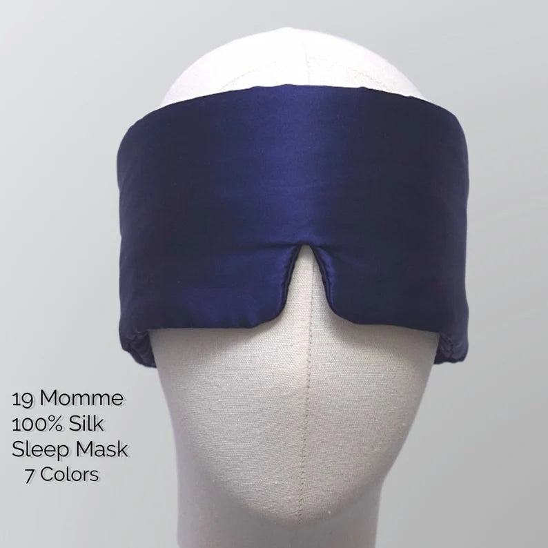 Deluxe Satin Sleep Mask with Nose Bridge Fit