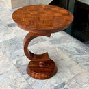 Antique Design Wooden Round Coffee Table - myhomestore.com.pk