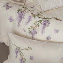 Lavender Bloom Embroidery Duvet Set