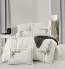 Graceful Vine Embroidery Duvet Set
