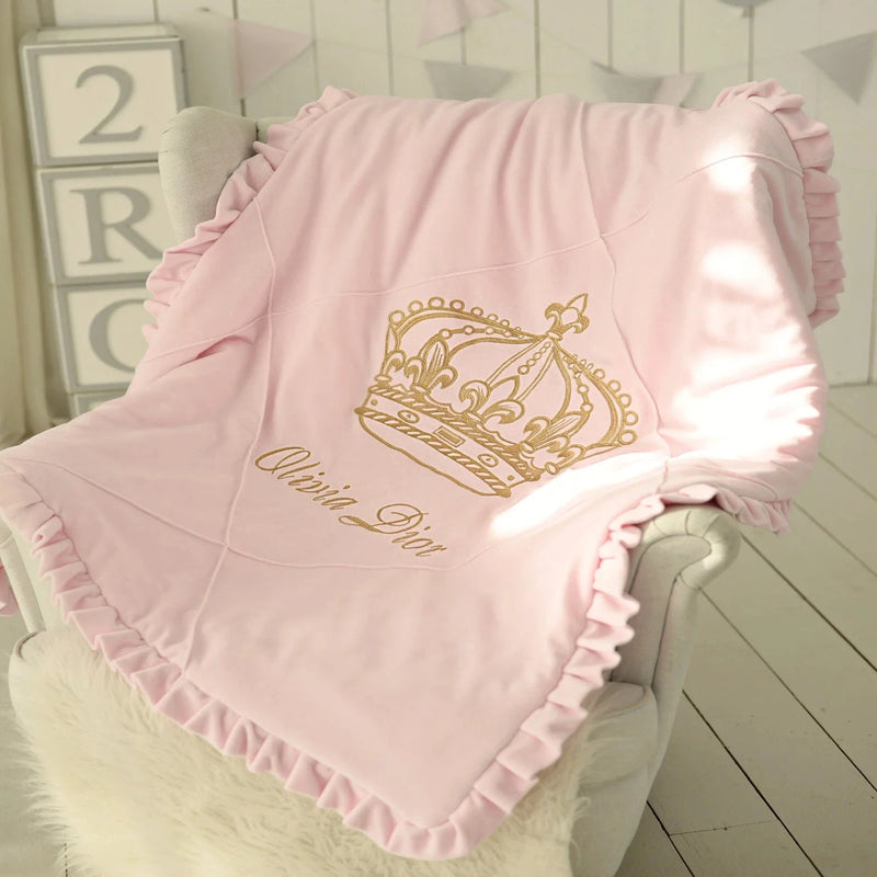 Baby Cot Set ( Pink Princess Crown )