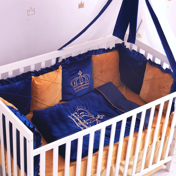 Baby Cot Set( Prince Crown)