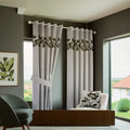 Premium Lasercut Velvet Floral Pattern Curtains – Luxurious Drapes