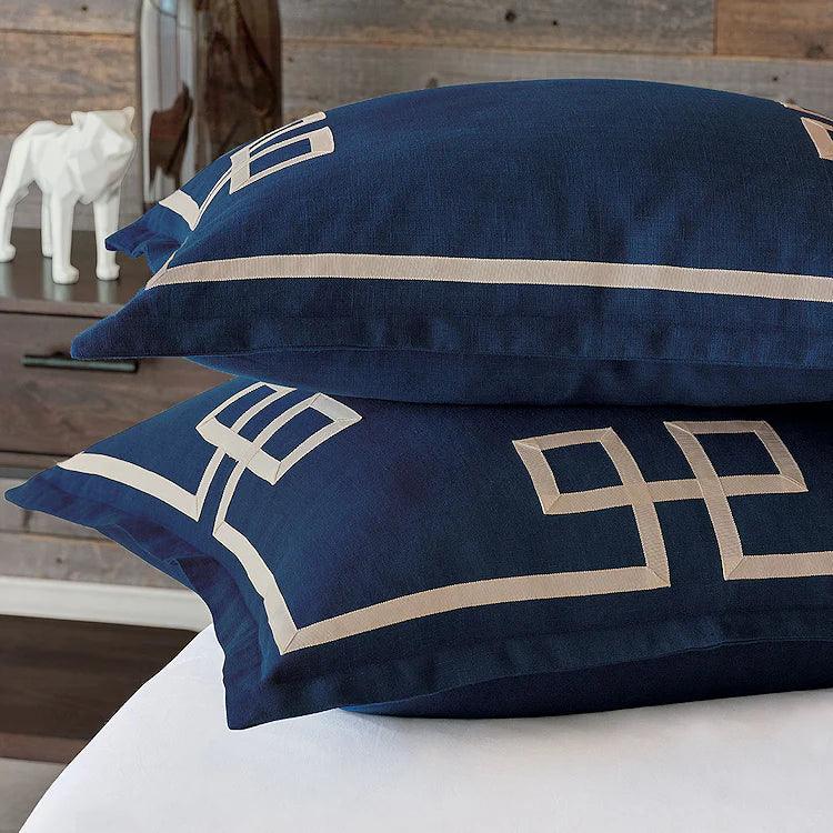 Indigo Ribbon Duvet set - myhomestore.com.pk