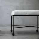 Iron & Leather Stool - myhomestore.com.pk