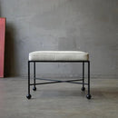 Iron & Leather Stool - myhomestore.com.pk