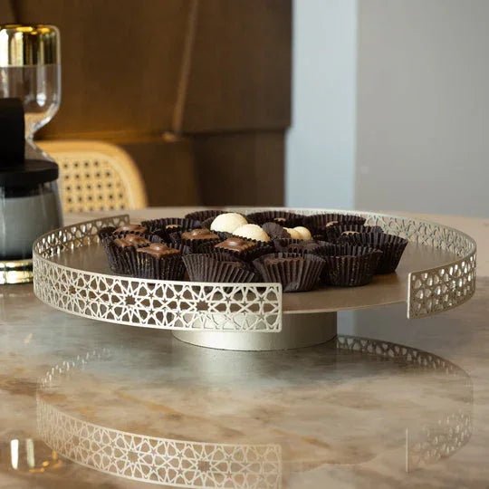 Islamic Patterned Metal Presentation Stand - myhomestore.com.pk