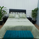 Jacquard Duvet Set green - myhomestore.com.pk