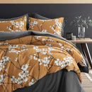 Japanese Almond Blossom Tree Printed Duvet Set - myhomestore.com.pk