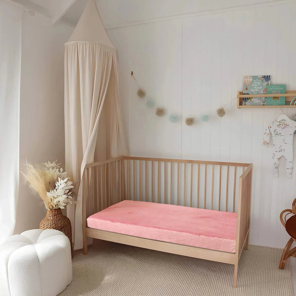 Kids Velvet Fitted Sheet For Crib - myhomestore.com.pk