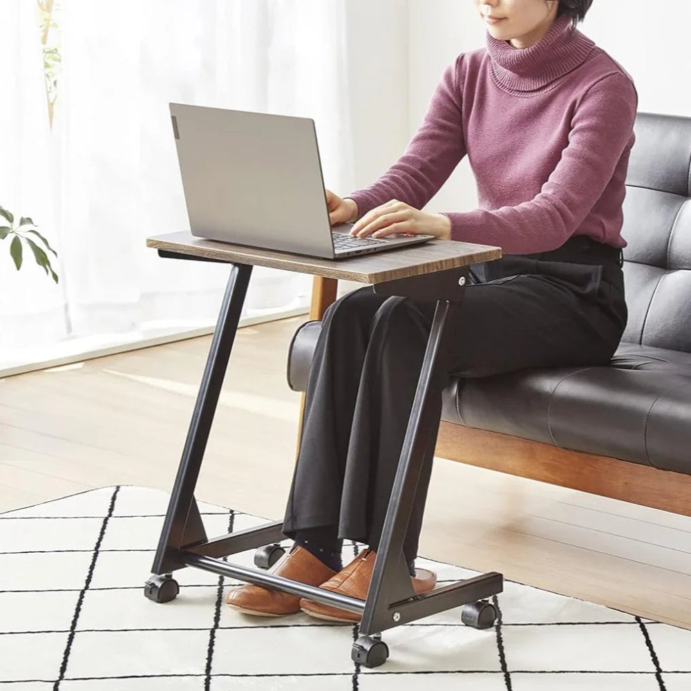 Laptop Table With Wheel & Footrest