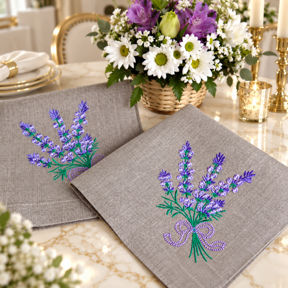 Lavender Garden Premium Table Napkin - myhomestore.com.pk