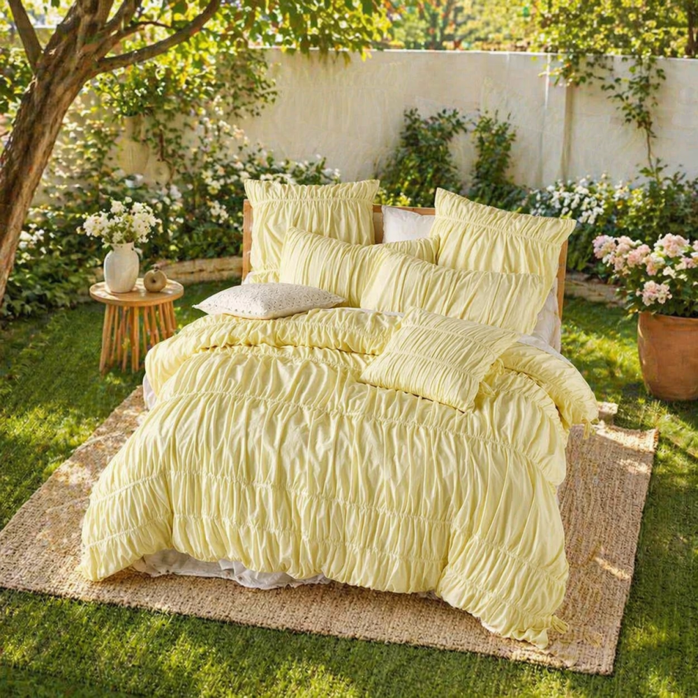 Layla Ruffle Quilt Cover Set - myhomestore.com.pk