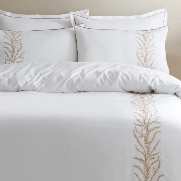 Leaf Trail Embroidered Bedspread - myhomestore.com.pk