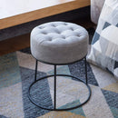Leather Pouf Ottoman for Living Room, Vanity - myhomestore.com.pk