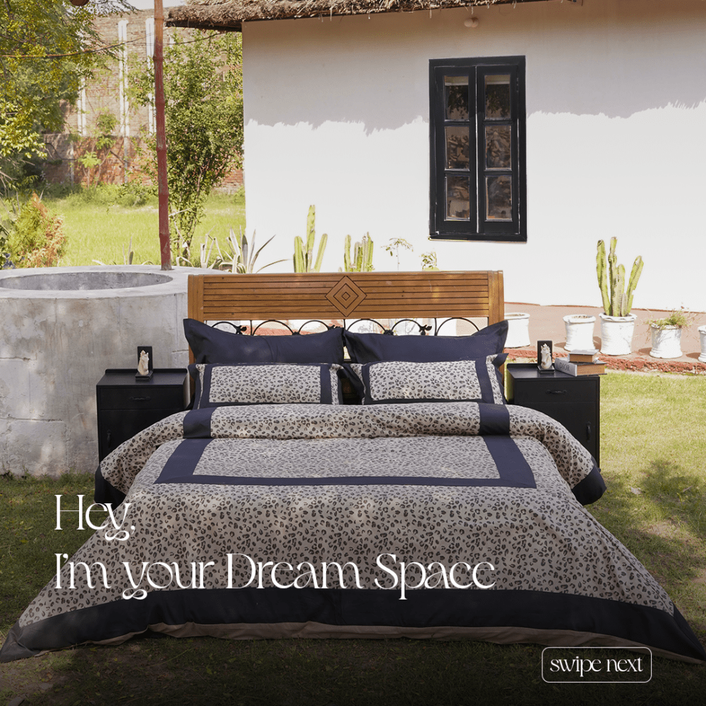 Leopard Printed Duvet Set – Elegant Bedroom Statement - myhomestore.com.pk