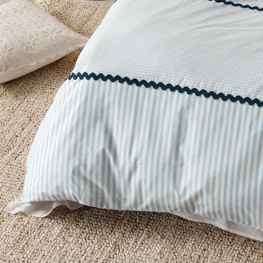 Stripe & check Design Duvet Set