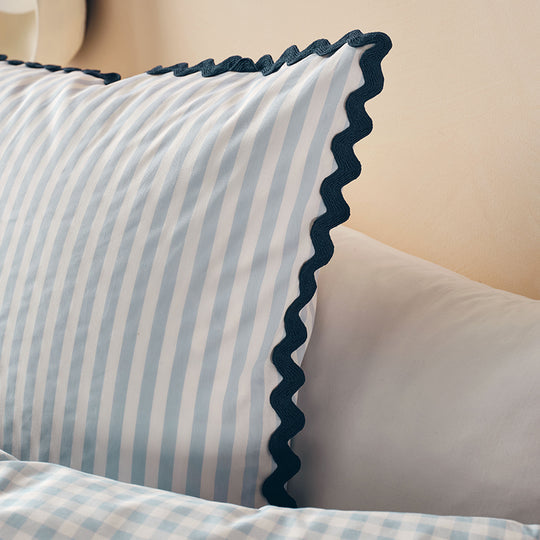 Stripe & check Design Duvet Set