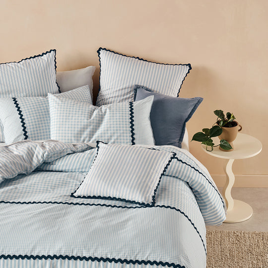 Stripe & check Design Duvet Set