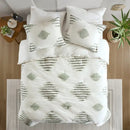 Light Green Tufted Duvet Cover Set - myhomestore.com.pk