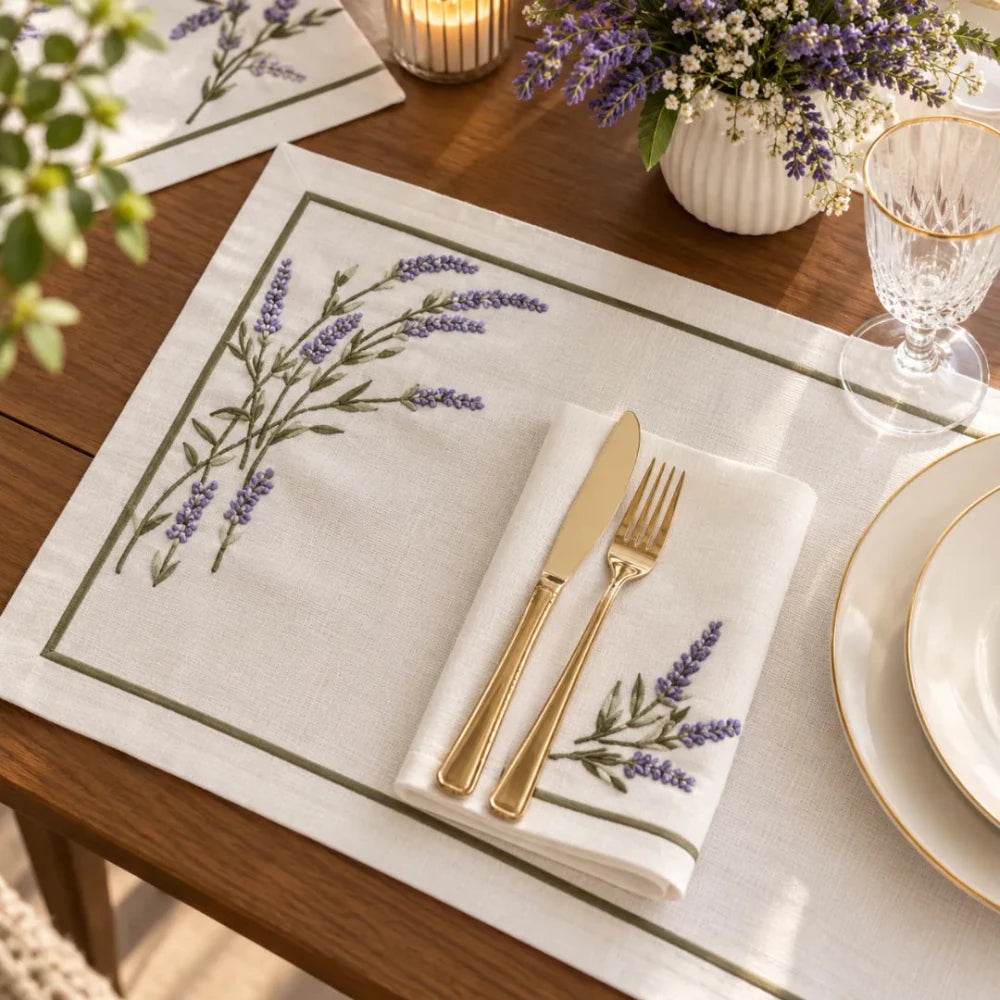 Little Lavender Table Napkins - myhomestore.com.pk