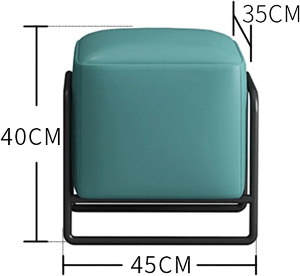 Living Room Light Luxury Sofa, Soft Leather Stool - myhomestore.com.pk