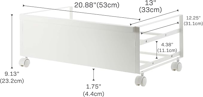 Low-Profile Hidden Storage Rolling Shoe Rack - myhomestore.com.pk