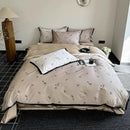 Luster Flower Printed Bedding Duvet Set - Artistic & Elegant - myhomestore.com.pk