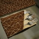 Luxury Brown & Gold Table Setting Set - myhomestore.com.pk