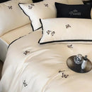 Luxury Butterfly Embroidery Duvet Set - myhomestore.com.pk
