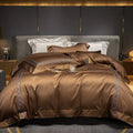 Luxury Cotton Satin Circle Embroidery Duvet Set - myhomestore.com.pk