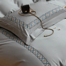 Luxury Cotton Satin Circle Embroidery Duvet Set - myhomestore.com.pk