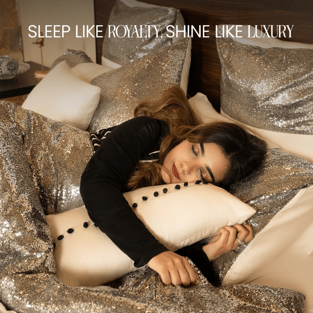 Luxury Cream bridal bedding set - myhomestore.com.pk